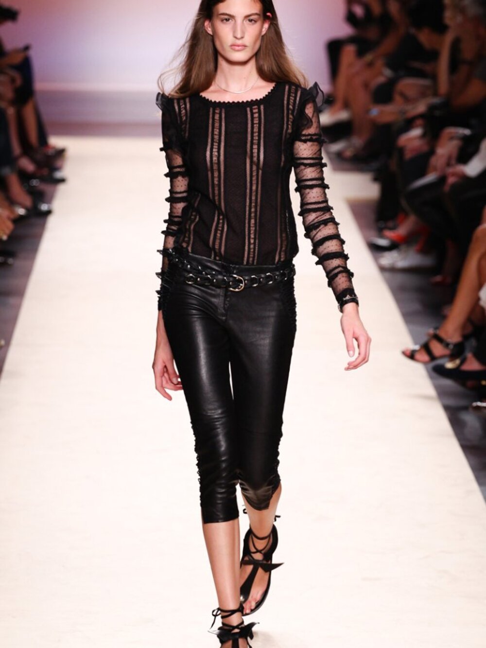 Isabel Marant Rare cropped leather runway pants